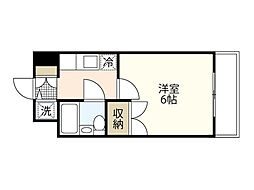 メゾン・ド・ヴェルティ 1Kの間取図画像