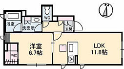 セレーナ・N 1LDKの間取図画像