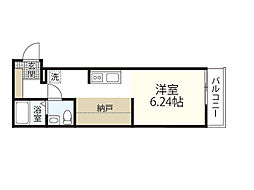 グランヴィスタ ワンルームの間取図画像