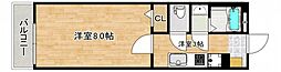 あさひの里 1Kの間取図画像