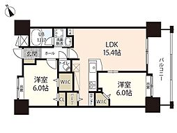 アイエムリッチ 2LDKの間取図画像