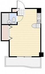中川ビル ワンルームの間取図画像