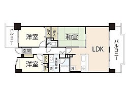 牛田早稲田グランドハイツ 3LDKの間取図画像