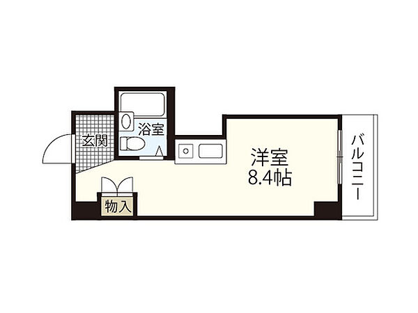 ロイヤル舟入 ｜広島県広島市中区舟入南2丁目(賃貸マンション1R・4階・15.32㎡)の写真 その2