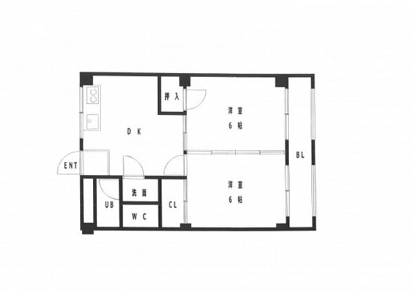 広島県広島市南区皆実町1丁目(賃貸マンション2DK・3階・50.00㎡)の写真 その2