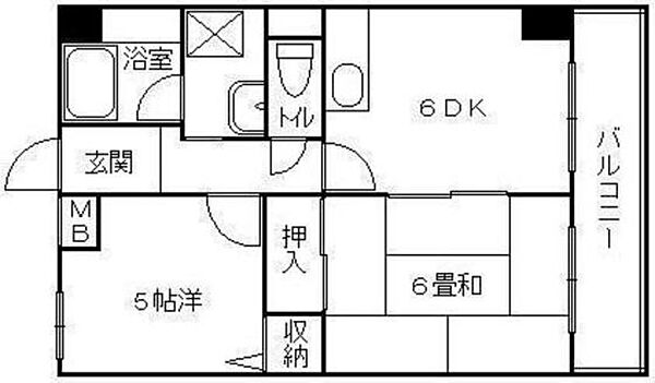 広島県広島市東区曙5丁目(賃貸マンション2DK・9階・41.42㎡)の写真 その2