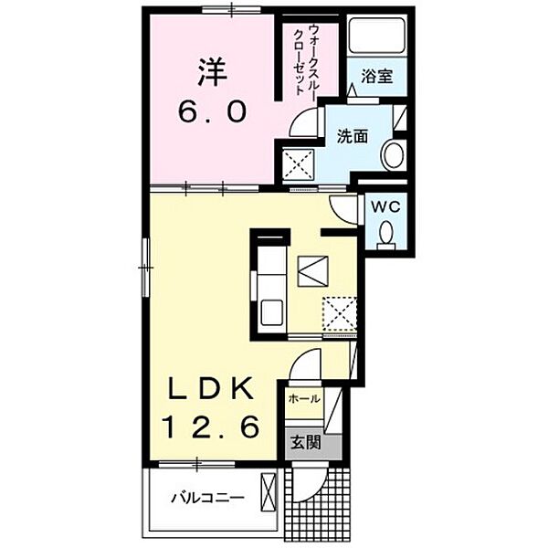 オーバジーン ｜広島県広島市安佐南区川内6丁目(賃貸アパート1LDK・1階・45.09㎡)の写真 その2