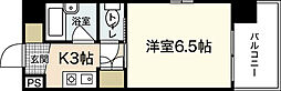 アクアサイドみささ 3階1Kの間取り