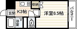 NEW'Sビル 1Kの間取図画像