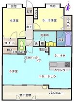 広島県広島市安佐南区西原7丁目（賃貸マンション3LDK・10階・67.86㎡） その2