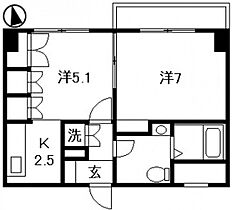 広島県広島市中区上幟町（賃貸マンション2K・2階・40.72㎡） その2