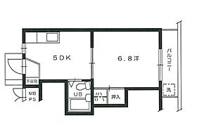 広島県広島市安佐南区祇園5丁目（賃貸マンション1DK・2階・26.40㎡） その2