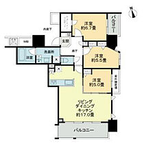 広島県広島市中区国泰寺町2丁目（賃貸マンション3LDK・5階・78.56㎡） その2