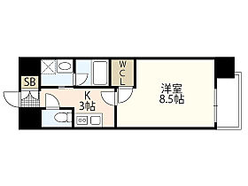 広島県広島市中区西白島町（賃貸マンション1K・5階・29.98㎡） その2