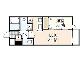 広島県広島市中区江波東2丁目（賃貸マンション1LDK・2階・29.61㎡） その1