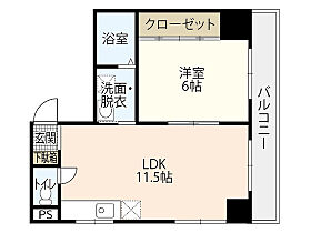 広島県広島市南区的場町2丁目（賃貸マンション1LDK・7階・37.56㎡） その2