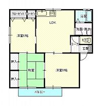 サニースクエアB棟  ｜ 広島県広島市安佐南区川内1丁目（賃貸アパート3LDK・2階・62.95㎡） その2