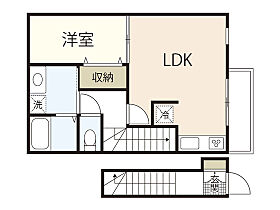 広島県広島市安佐南区安東2丁目（賃貸アパート1LDK・2階・41.32㎡） その2