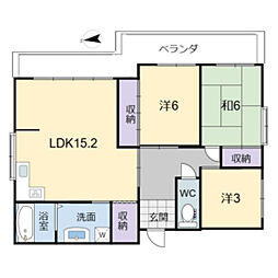 間取図画像 3LDK