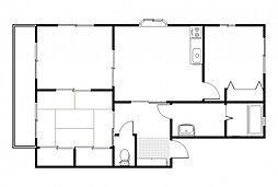 セシリア松本B 3DKの間取図画像