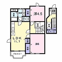 間取図画像 2LDK
