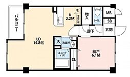 間取図画像 1LDK