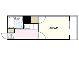 第46東雲ビル 4階1Kの間取り