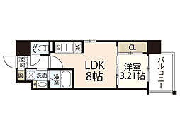 LiveCasa土橋 3階1LDKの間取り