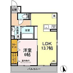 間取図画像 1LDK