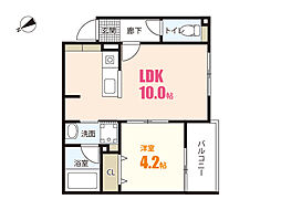 間取図画像 1LDK