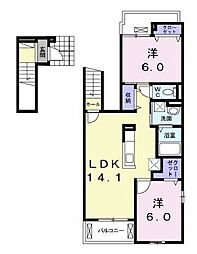 間取図画像 2LDK