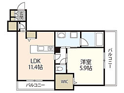Olivier(オリヴィエ) 1LDKの間取図画像