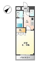 フェリーチェ・K 1Kの間取図画像