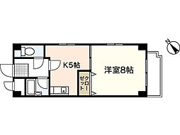 アド・グレイス 1DKの間取図画像