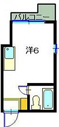 第一浜村ビル ワンルームの間取図画像
