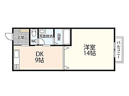 大田ビル 1DKの間取図画像