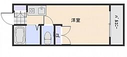 メゾンドール.ミト ワンルームの間取図画像
