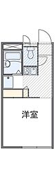 レオパレスアネックス壱番館 1Kの間取図画像