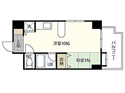 原野ビル 1DKの間取図画像
