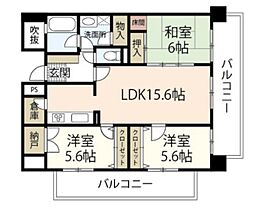 トレゾァ西原 3LDKの間取図画像