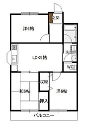 メゾン隅ノ浜 3LDKの間取図画像