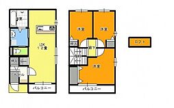 M 3LDKの間取図画像