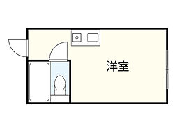 セントラル瀬戸内ビル ワンルームの間取図画像