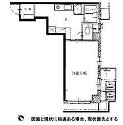 シャトル和庄 1DKの間取図画像