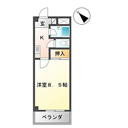 メゾン508 1Kの間取図画像