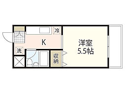 メゾン・ド・セレニテ ワンルームの間取図画像