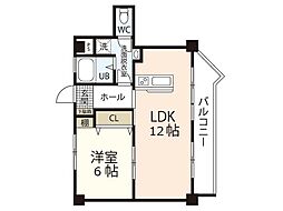 光ビル 1LDKの間取図画像