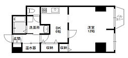 ダイヤコーポ東雲 1DKの間取図画像