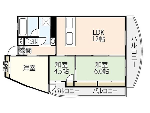 エーデル川内 0301｜広島県広島市安佐南区川内5丁目(賃貸マンション3LDK・3階・60.00㎡)の写真 その2