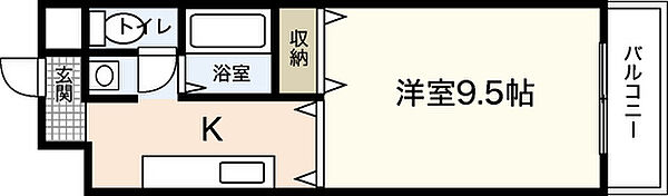 広島県広島市西区己斐本町2丁目(賃貸マンション1K・4階・30.46㎡)の写真 その2